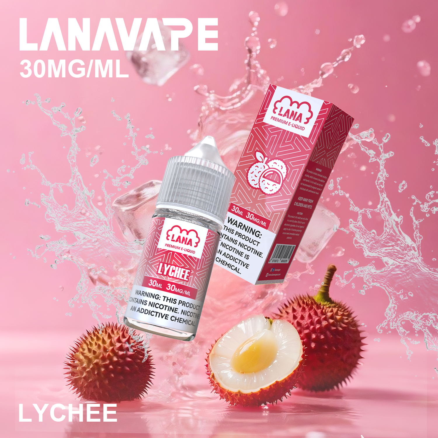 LANA 拉娜 30ml 瓶裝煙油|30MG 冰感強勁・清涼口感升級:圖片 12